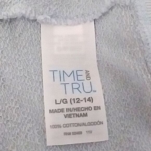 Sweatpants Jogging Tie-Dyed Light Blue Drawstring Cord and Cuffs Women's… - Picture 6 of 7